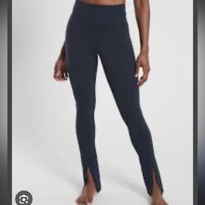 Athleta Navy High-Waisted Leggings